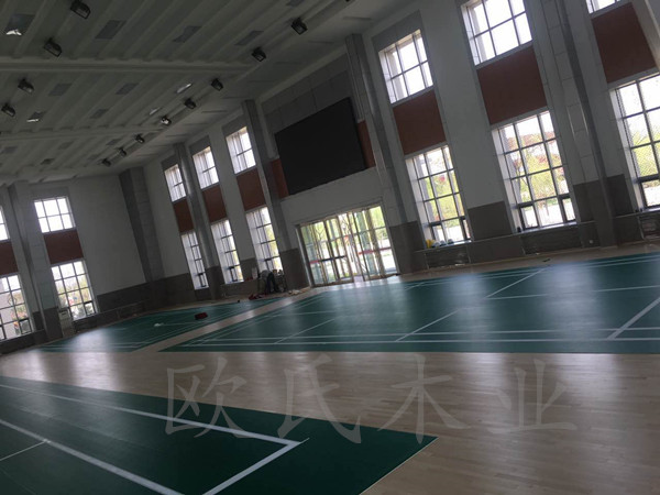 寧夏銀川消防總隊培訓基地室內體育館運動木地板案例